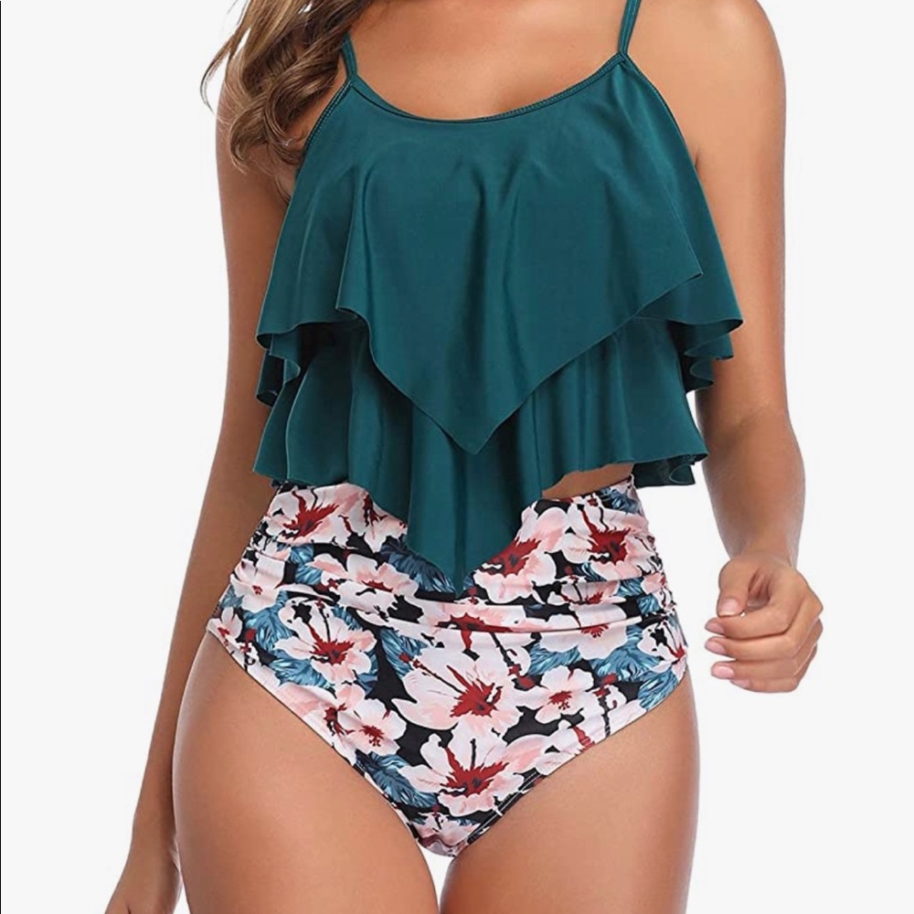 Two piece bathing suit from American Trends. Size XL.  NWOT.